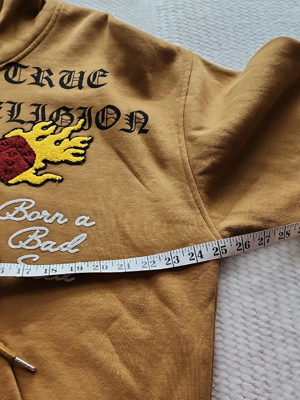 True Religion  Brown Multi-patch Hoodie